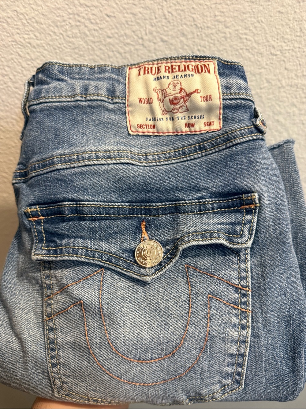 True Religion Women's Light Wash Skinny Jeans